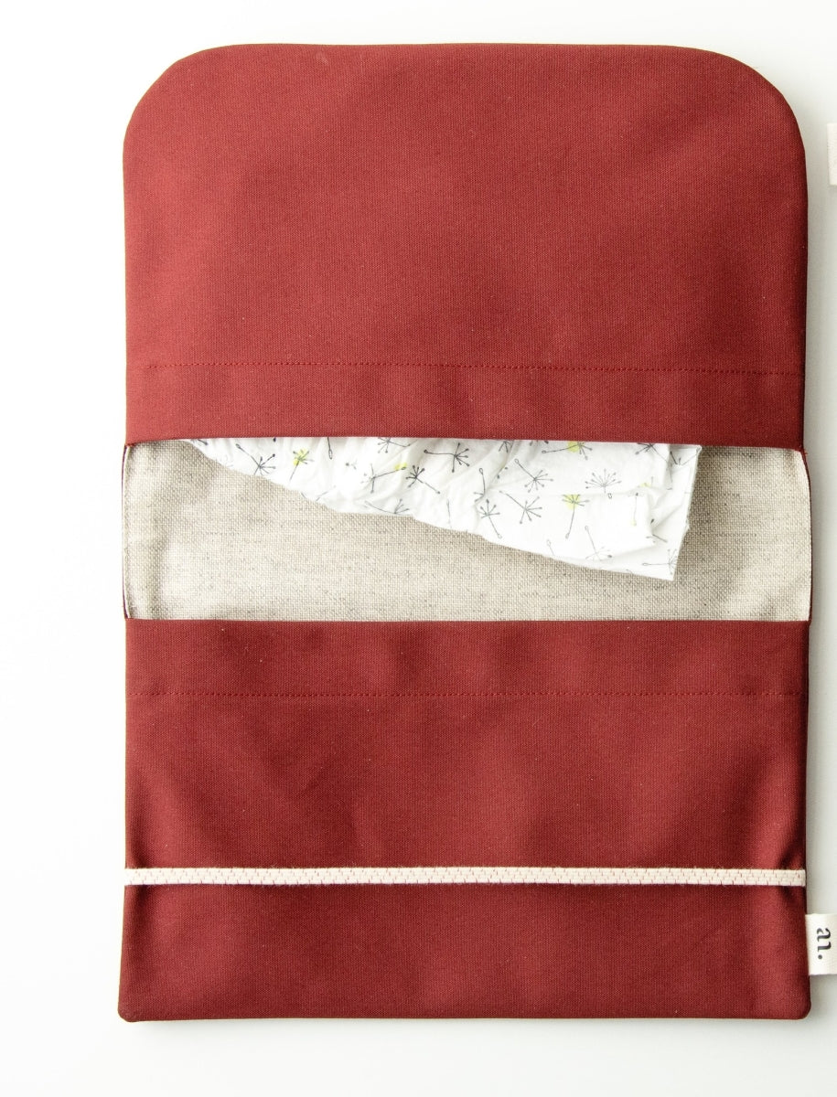 mini etui - burgundy