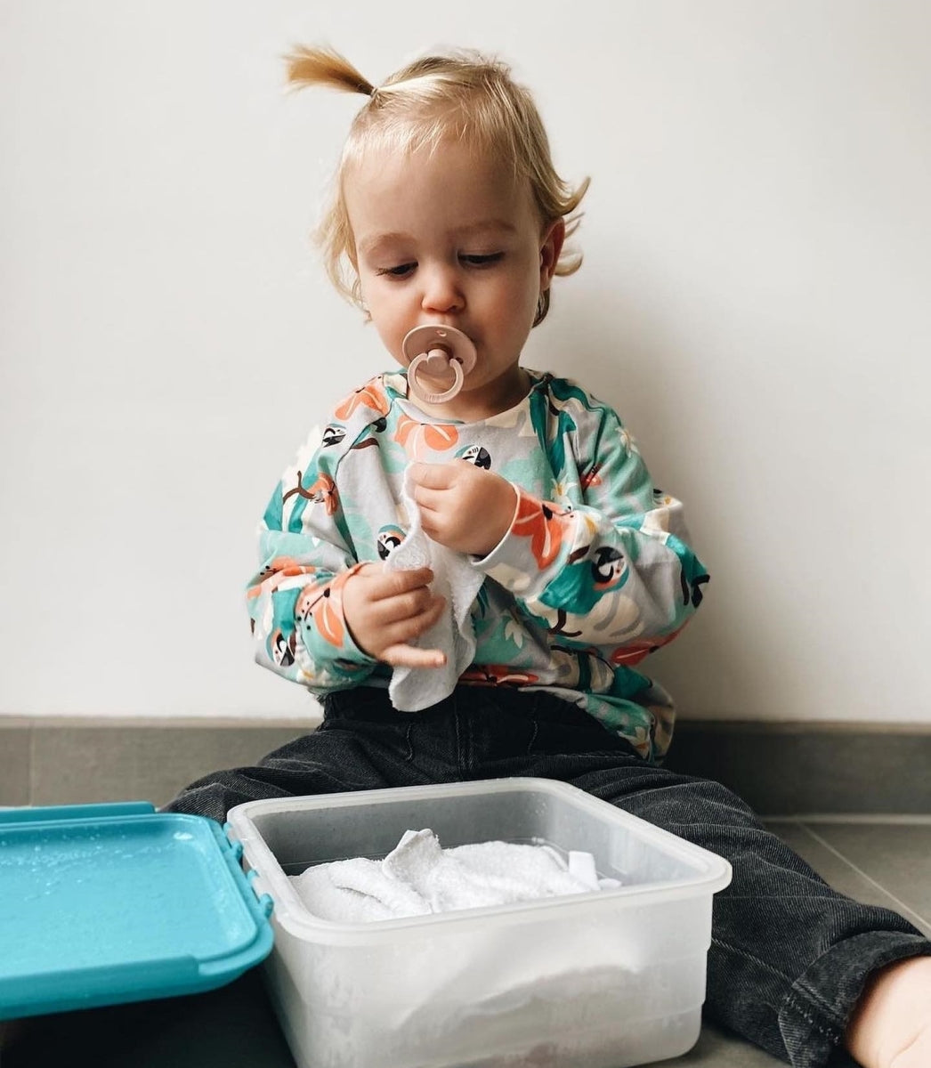 cheeky wipes bamboe doekjes - cream - 25 stuks