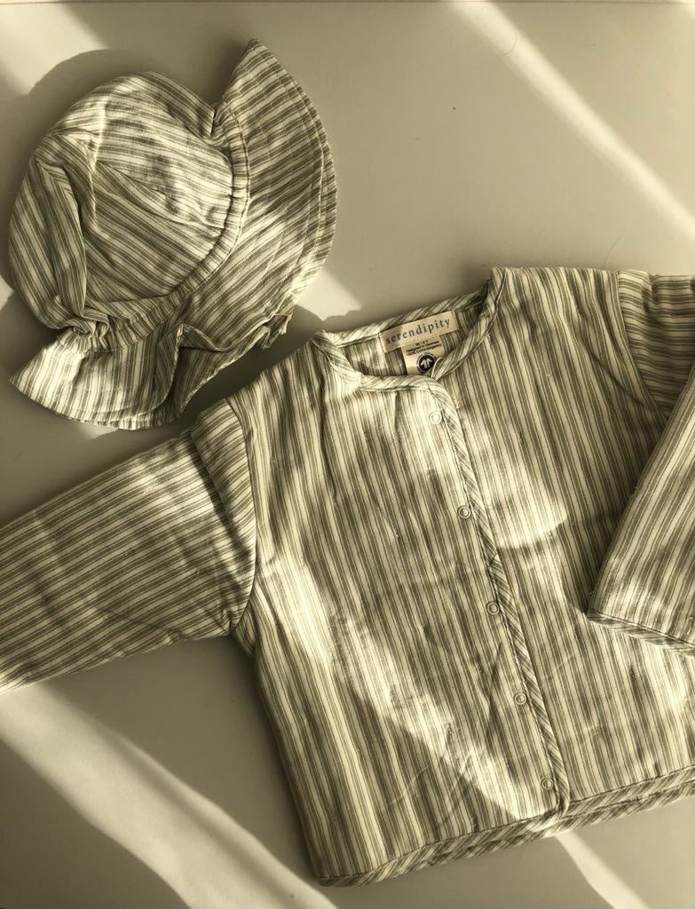 quilted jacket - stripes
