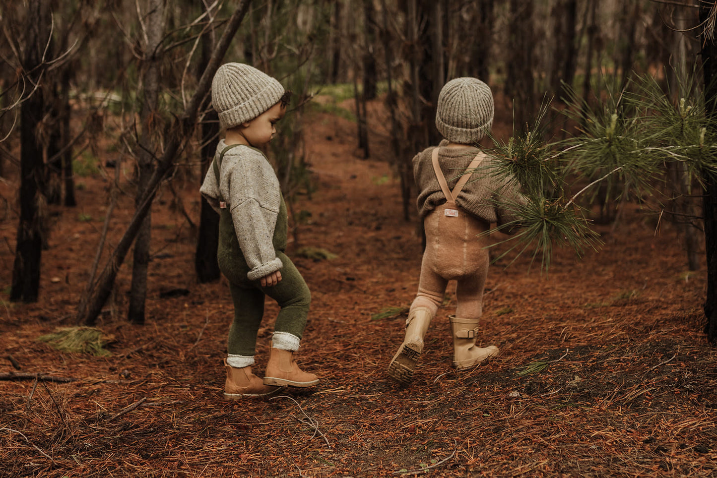 footless teddy cotton tights - olive