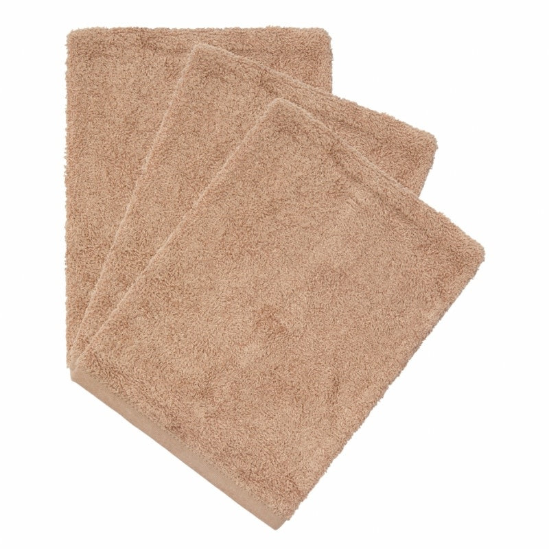 set van 3 washandjes - savannah sand
