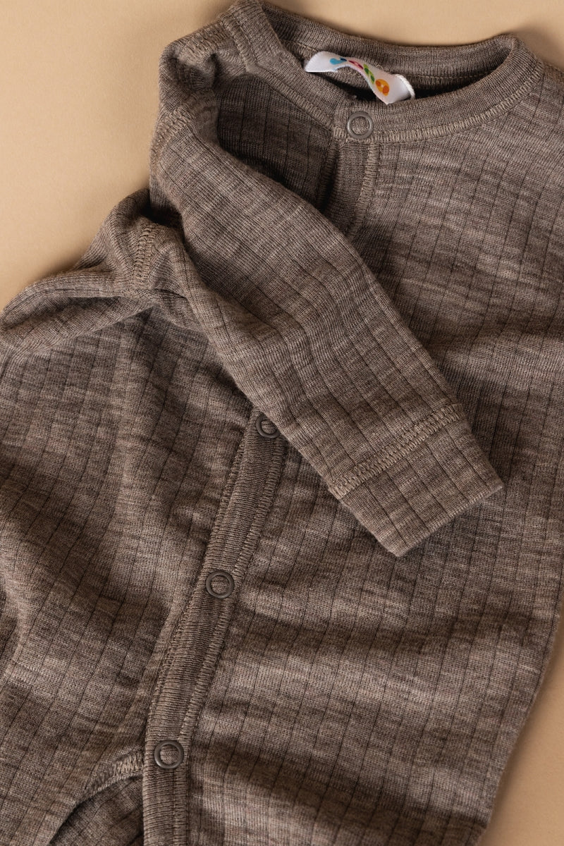 nightsuit 2 in 1 basic - sesame - 100% wol