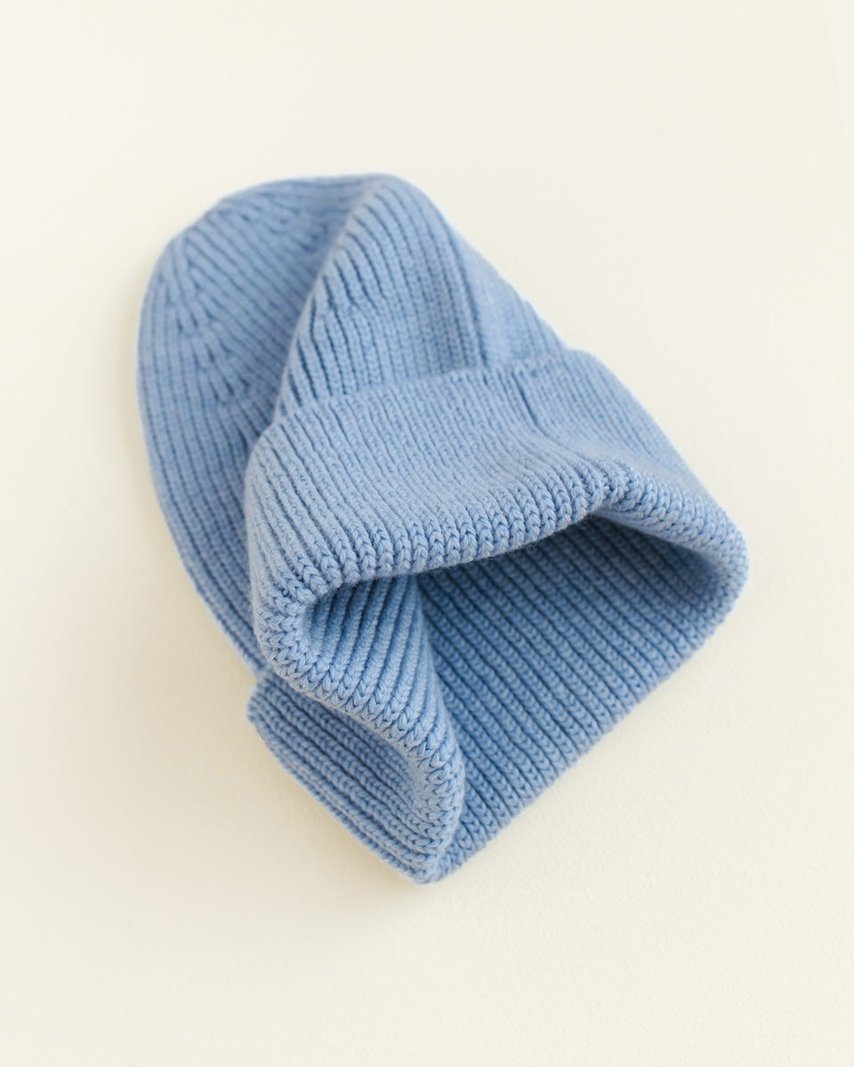 beanie fonzie light blue - kids
