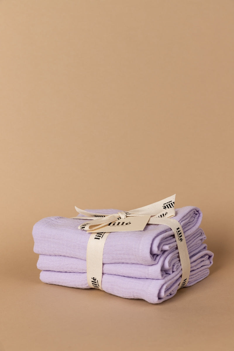 3-pack tetradoeken - lavender