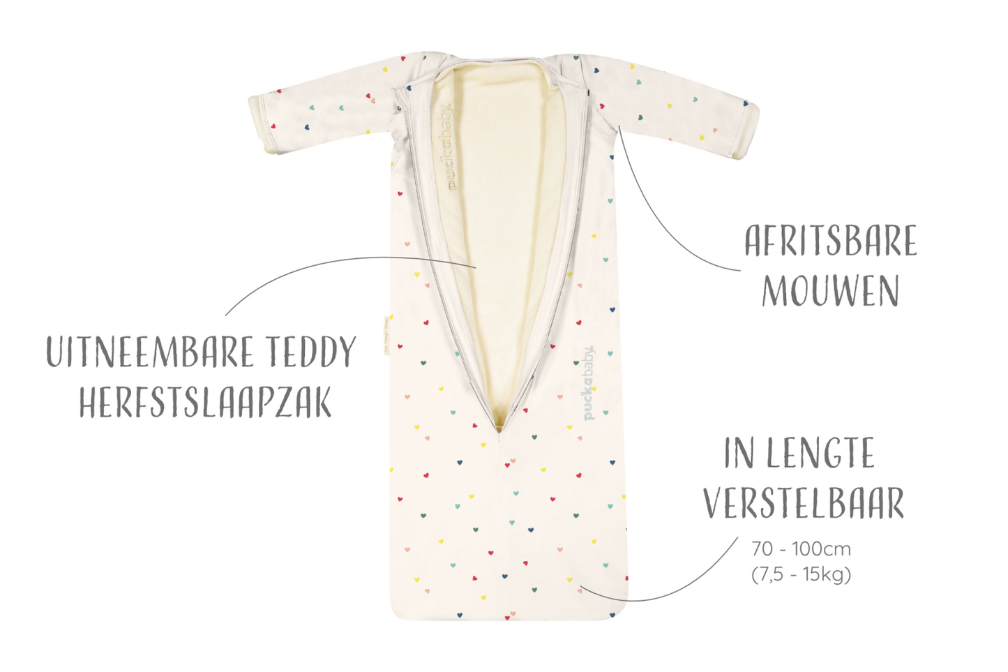 4 seizoenen slaapzak - hearts