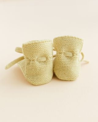 booties - light yellow