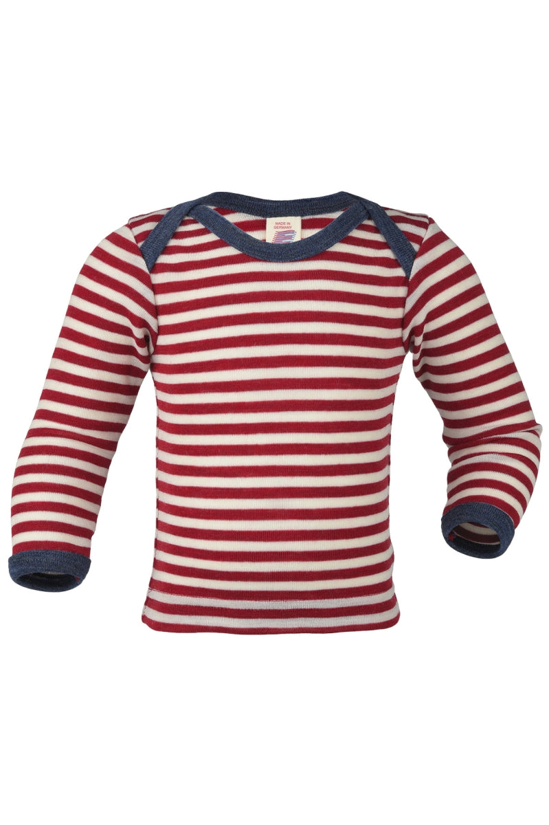 wollen envelope t-shirt - rode strepen