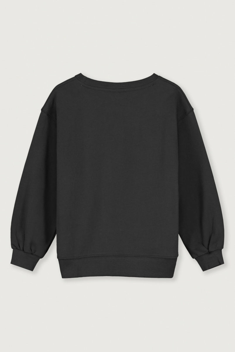 kids dropped shoulder sweater - nearly black