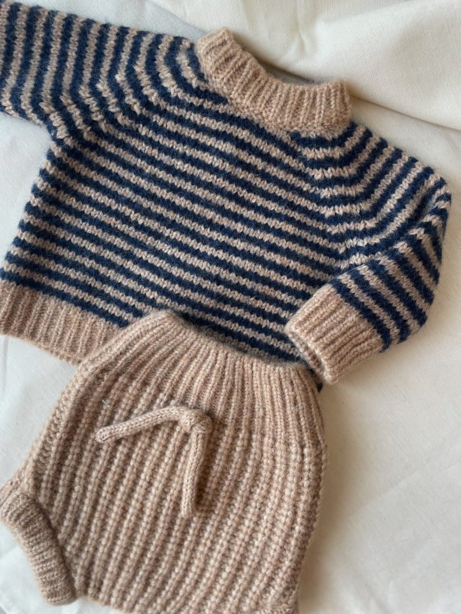 knitted baby bloomer - camel