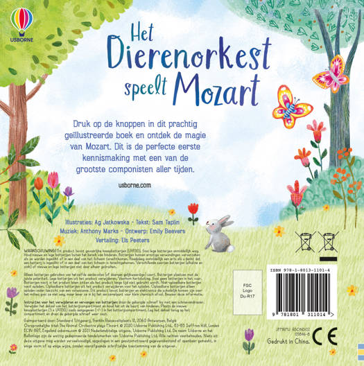 het dierenorkest speelt Mozart (muziekboek)