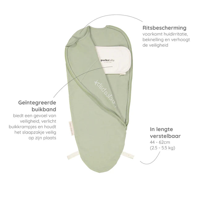 inbakerslaapzak piep - olive - TOG 0.5