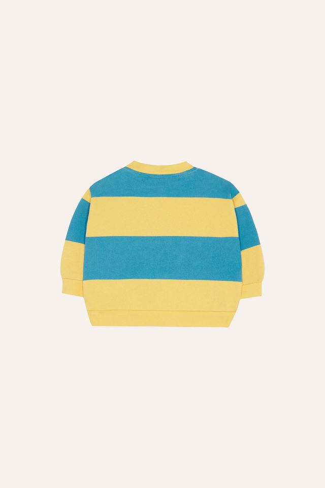 blue stripes sweatshirt - baby 6/9M
