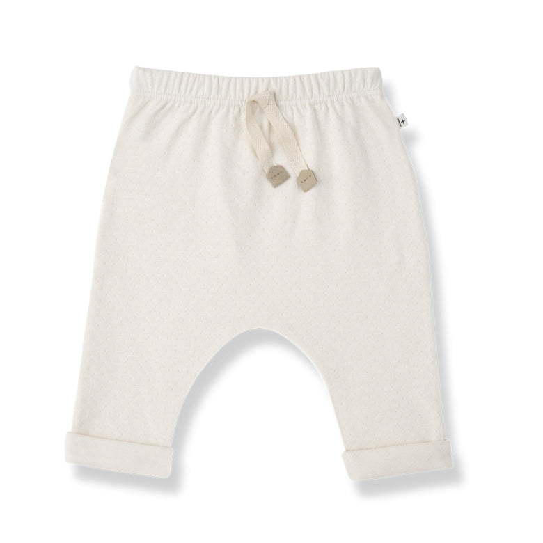 soft cotton pants - alain - ecru