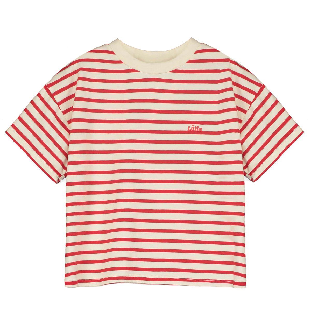 tshirt - stripes lotie - off white & red 1/2Y