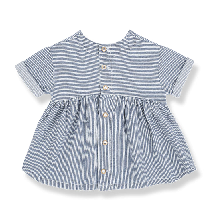 denim striped dress