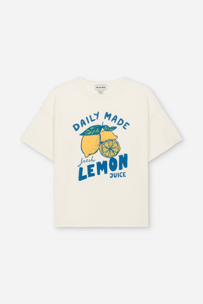 t-shirt dylan - antique white lemon