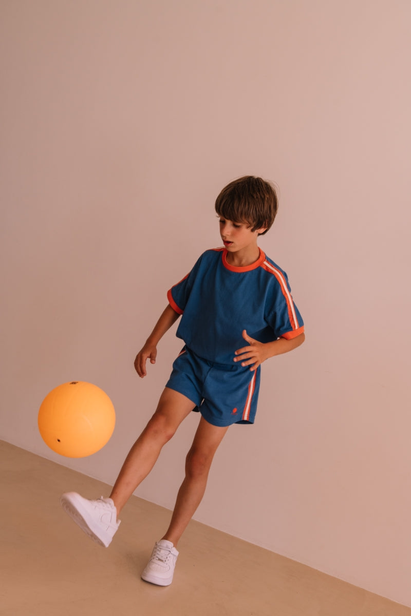 short paul - bright blue