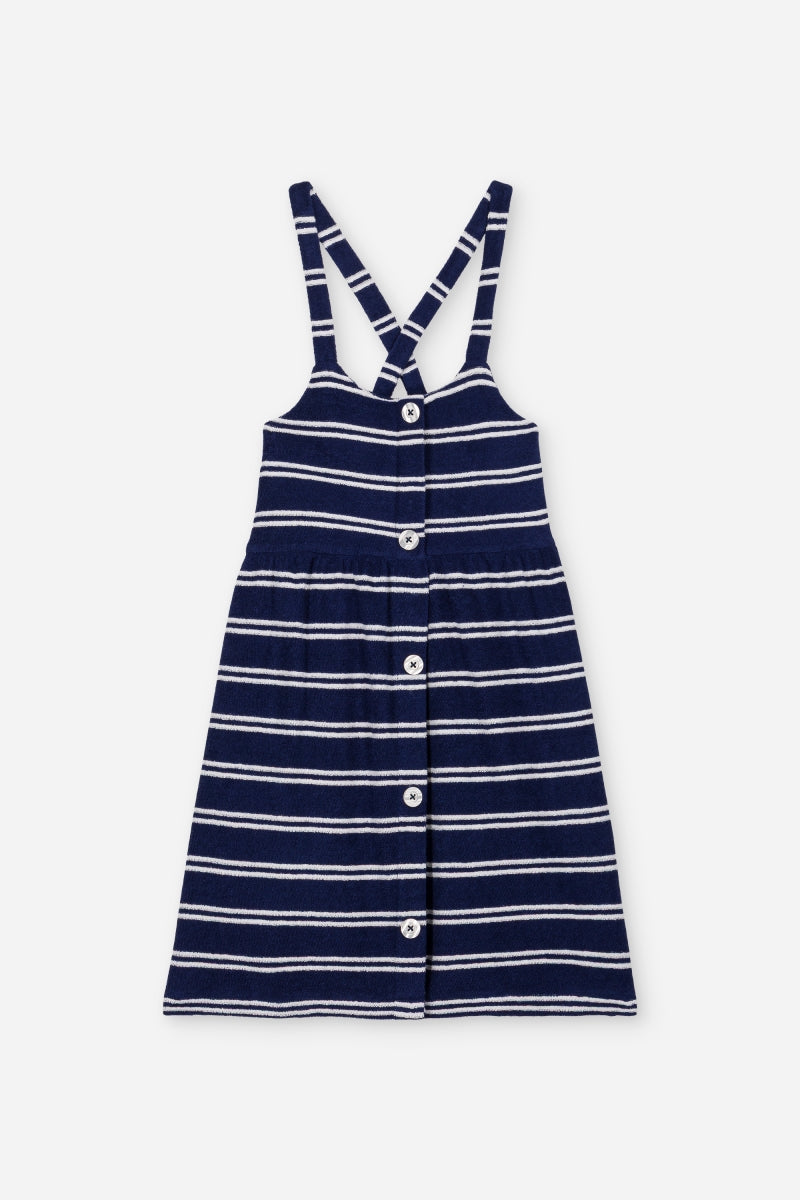 dress simonetta - navy stripes