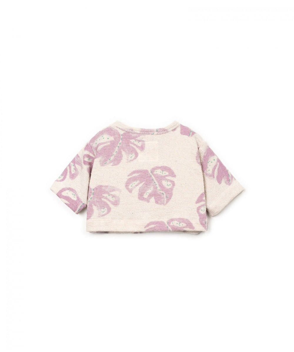 printed jersey sweater - baby - monstera