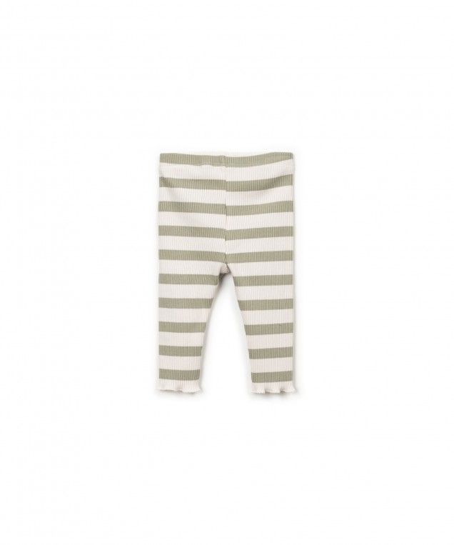 striped rib legging - texture