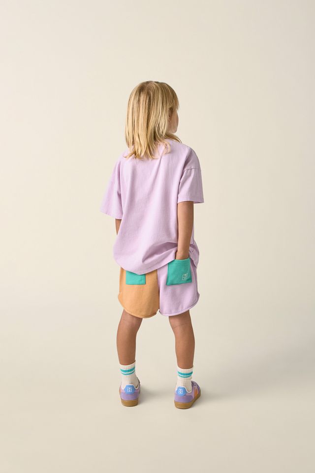 TC capsule color block short - kids