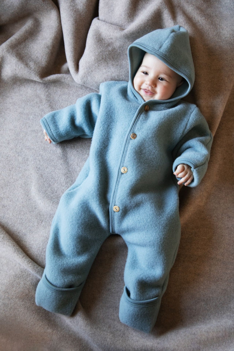wollen overall - light blue