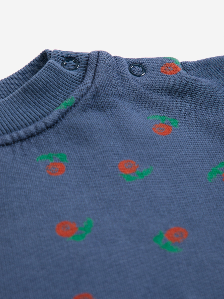 stamp bloom allover sweatshirt