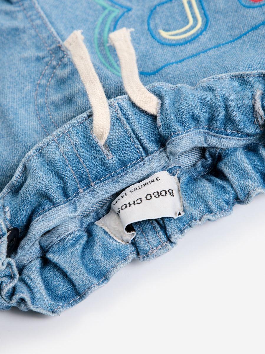 B.C. embossed denim pants