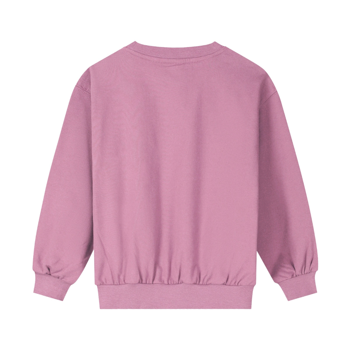 kids dropped shoulder sweater - bubblegum