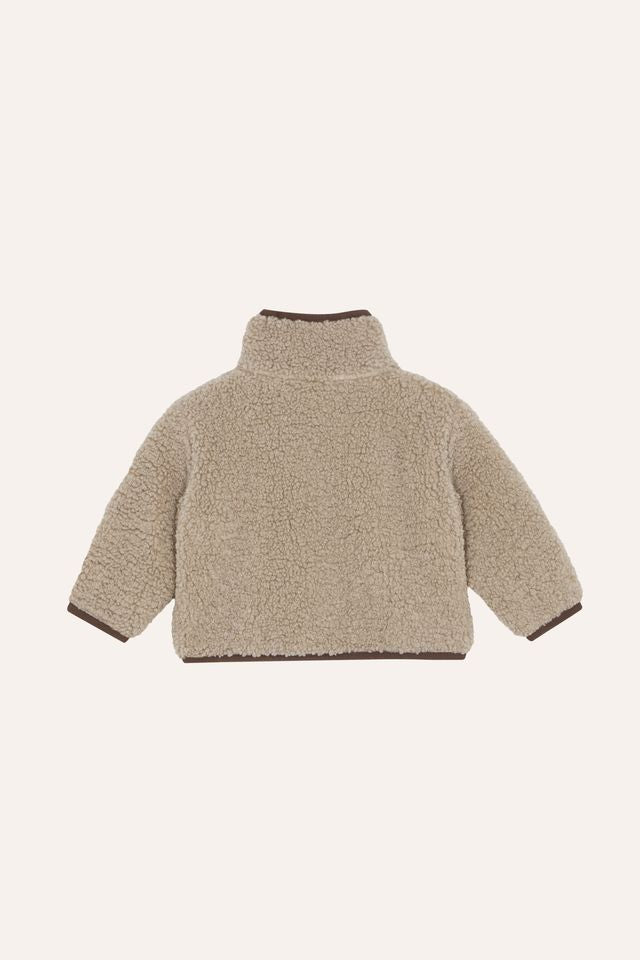 smiling face teddy jacket - baby
