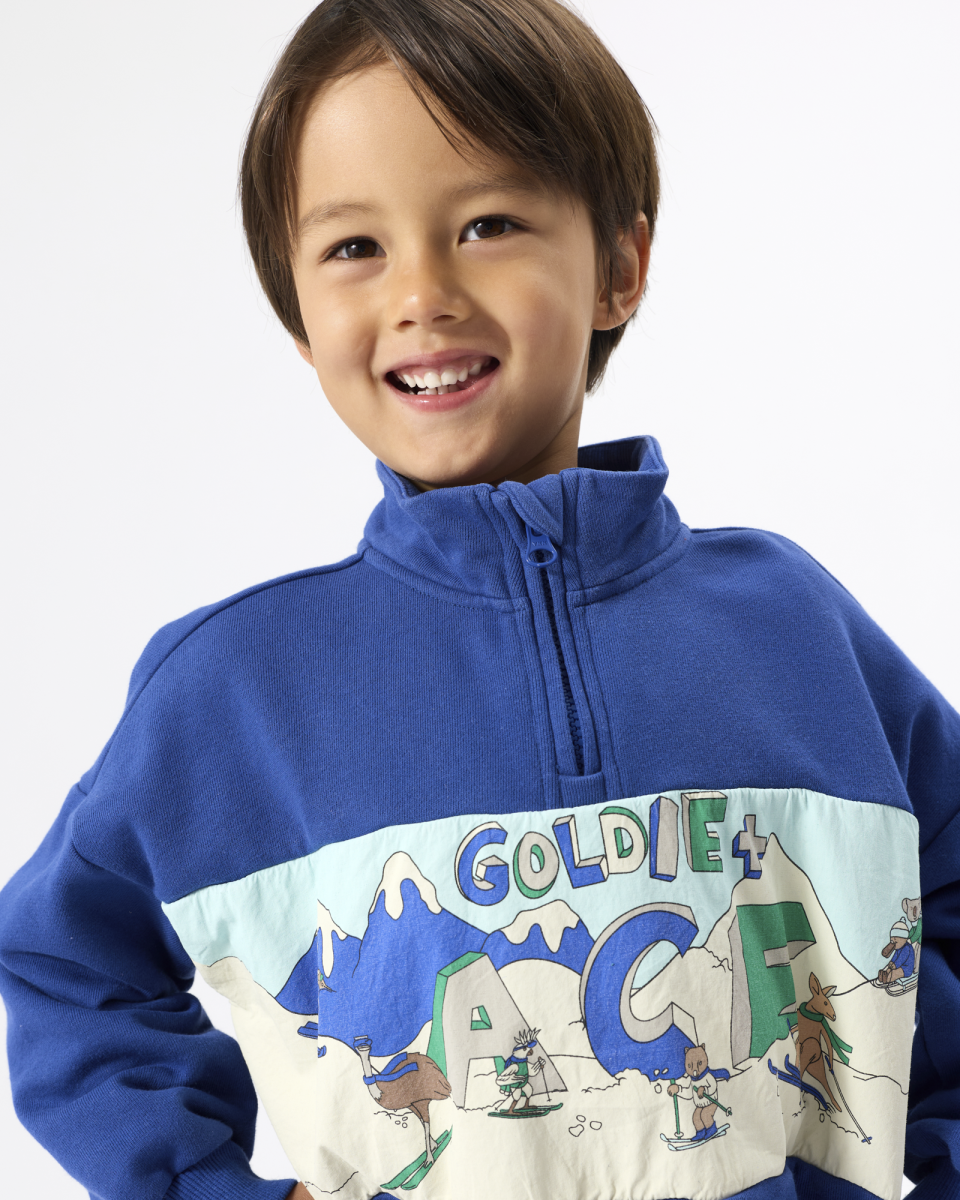 quarter zip alpine sweatshirt