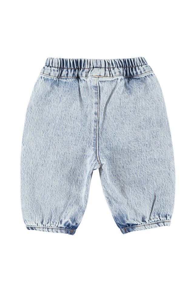 baby trousers - fadded light blue denim