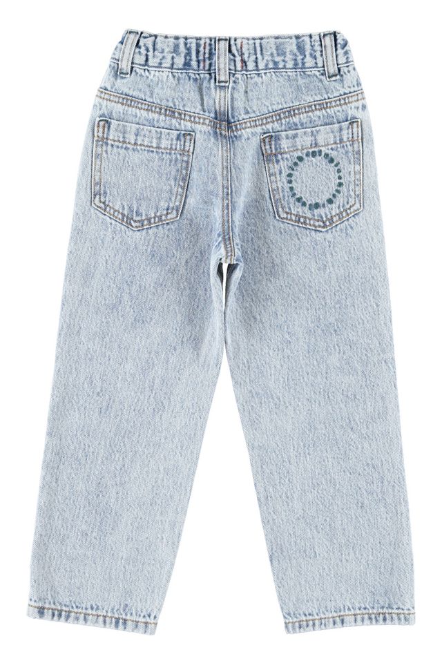 unisex trousers - fadded light blue denim