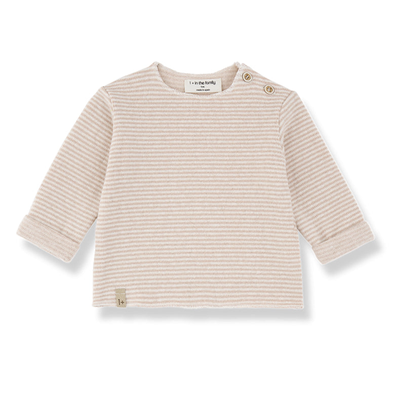 aubin soft fleece shirt - nude