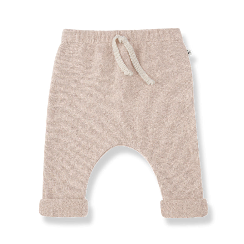 alain soft fleece pants - nude