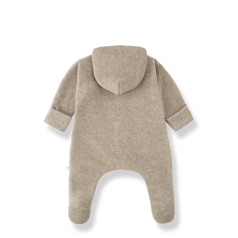 biarritz bamboo polar fleece onesie - beige