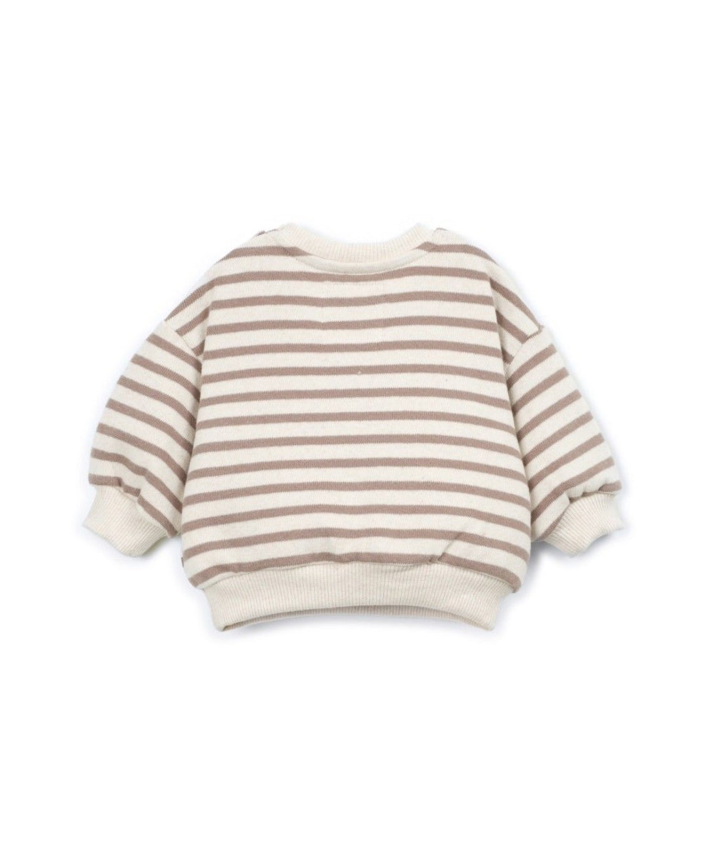 fleece sweater striped - drawing