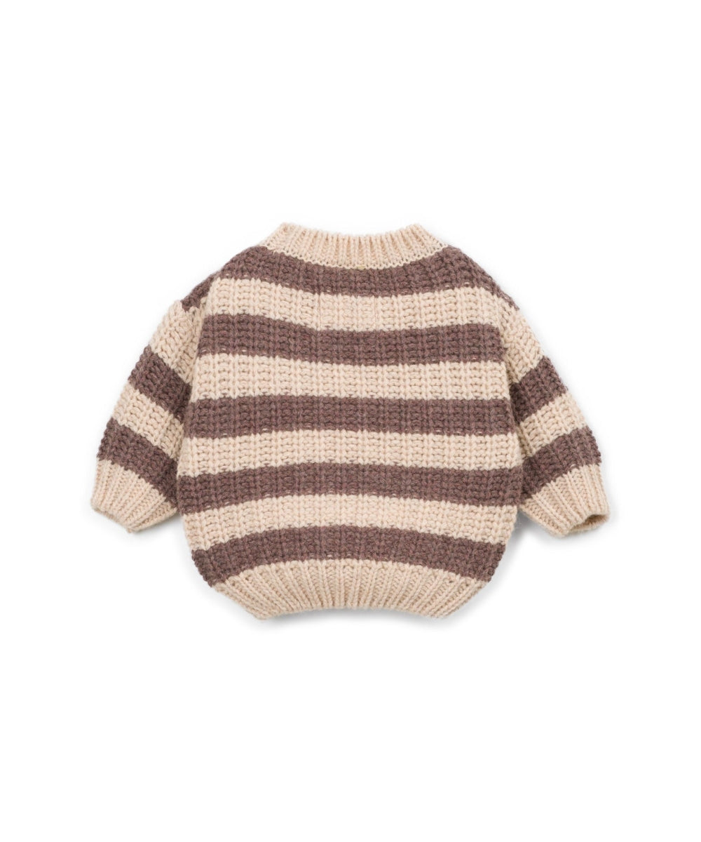 knitted sweater - striped drawing