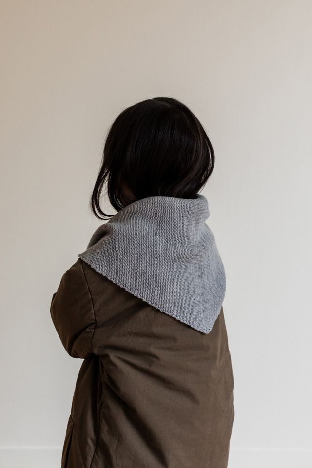 triangle scarf josephina - grey melange