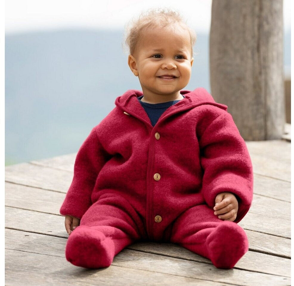 wollen overall - red