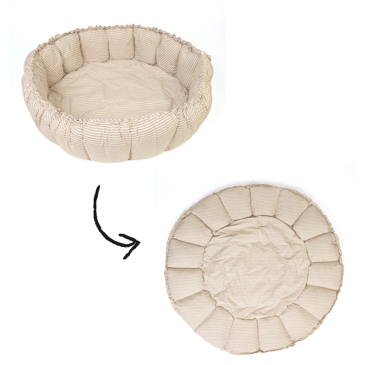 bloom speelmat - strepen - blauw