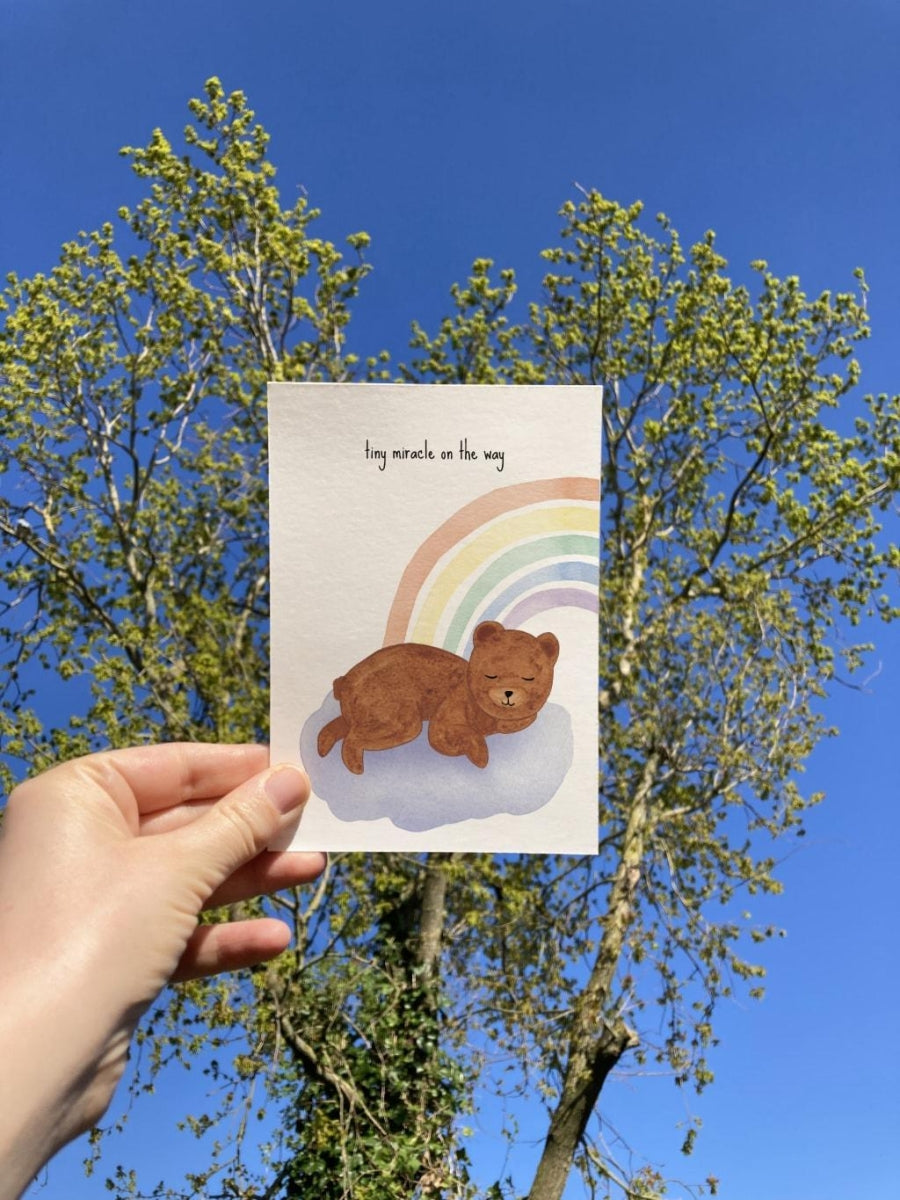 postkaart - tiny miracle on the way