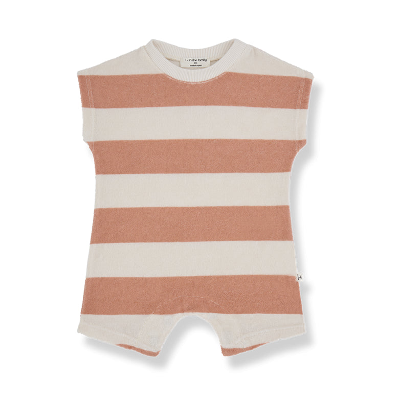 terry onesie marco - coral