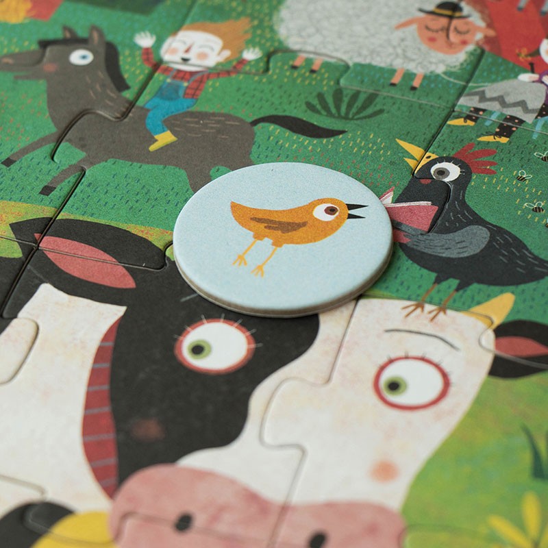 zoek & vind pocket puzzel - my little farm