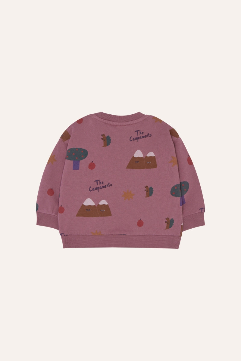 mountains purple - baby sweatshirt