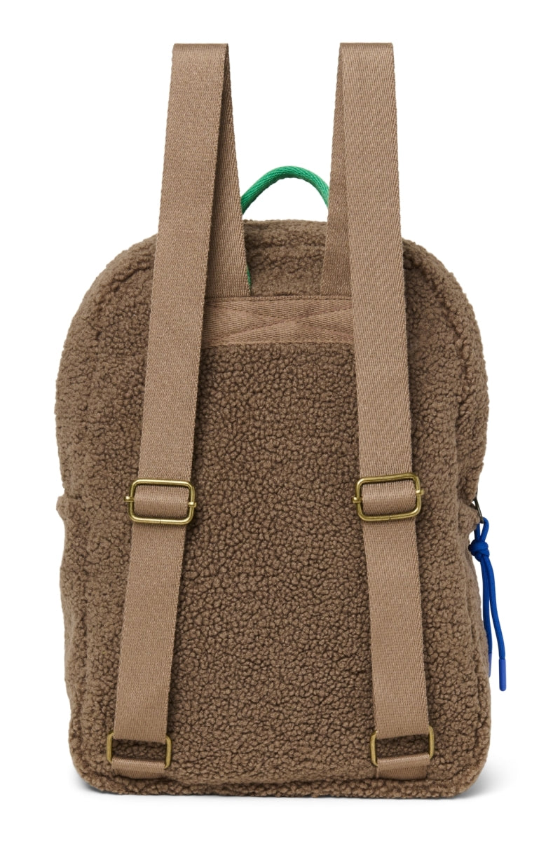 midi rugzak- teddy - brown/burgundy