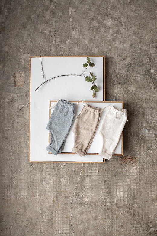 soft fleece pants - alain - beige