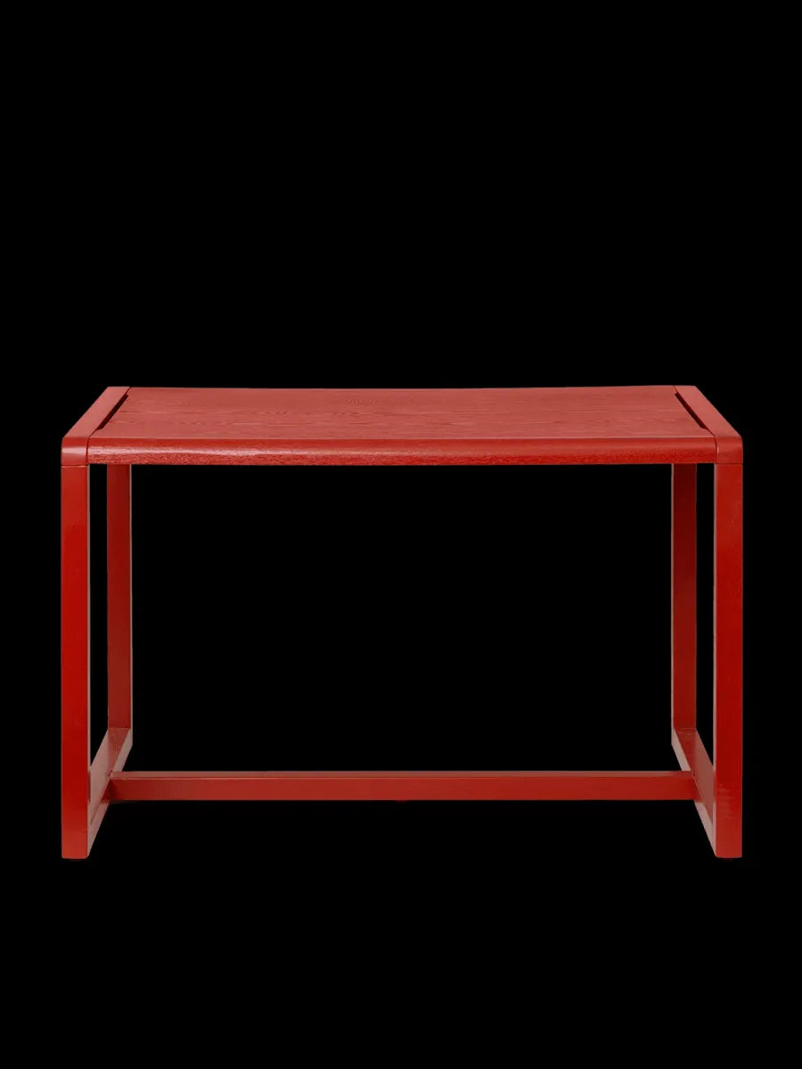 little architect table - poppy red