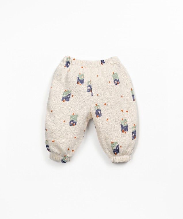 printed jersey trousers - baby - pencil - houses