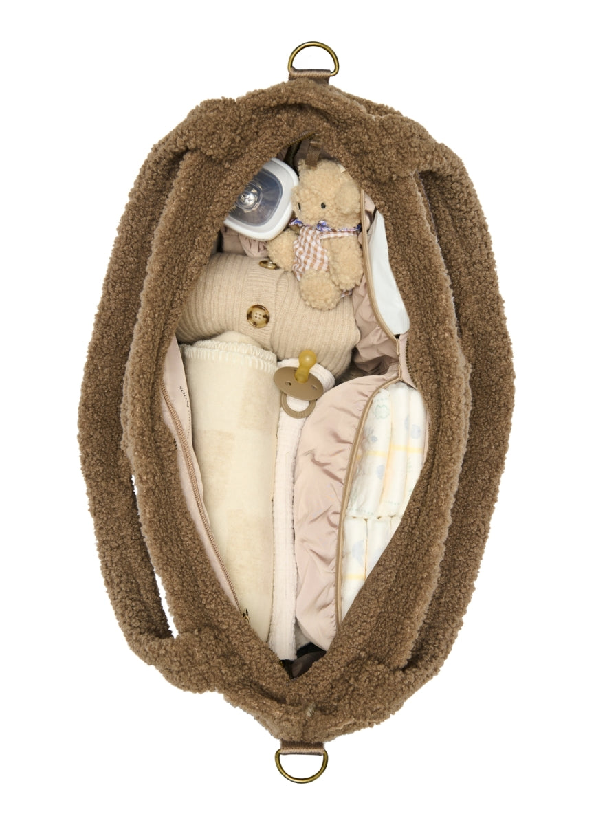 luiertas - teddy bruin - hartjes